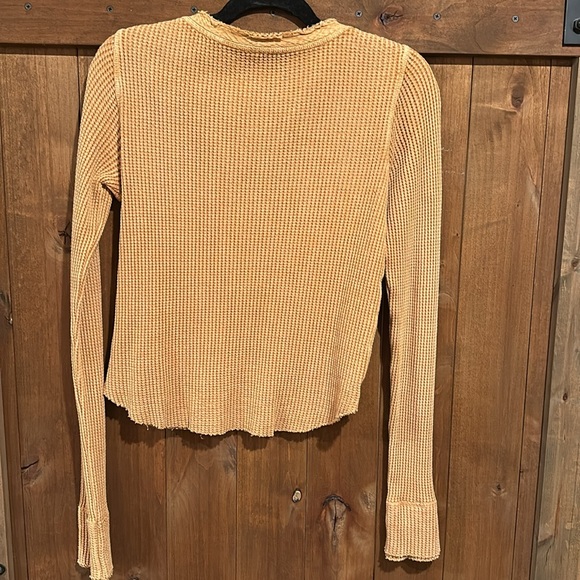 Free People Waffle Knit Henley - Picture 5 of 6